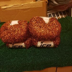 4X Skein Ice METALLIC FOAM Yarn Dark Copper DECORATIVE & FESTIVE  
Crochet/knit